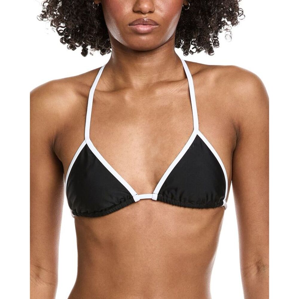Amanda Uprichard Womens  Sunnie Bikini Top, Black